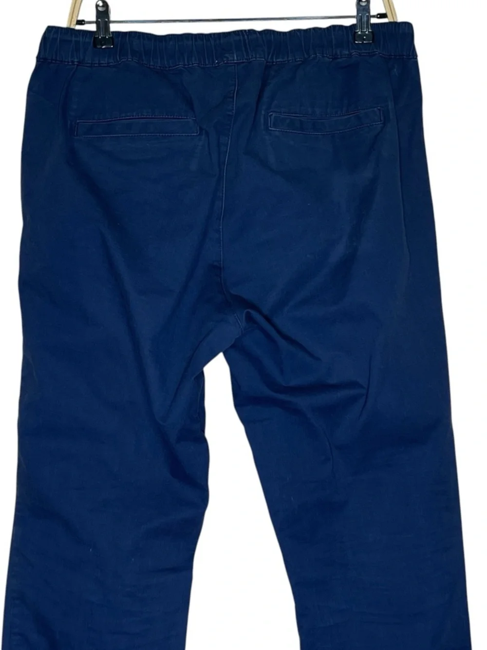 Pact Organic Men's XL Navy Elastic Waist Daily Chinos - Picture 5 of 9